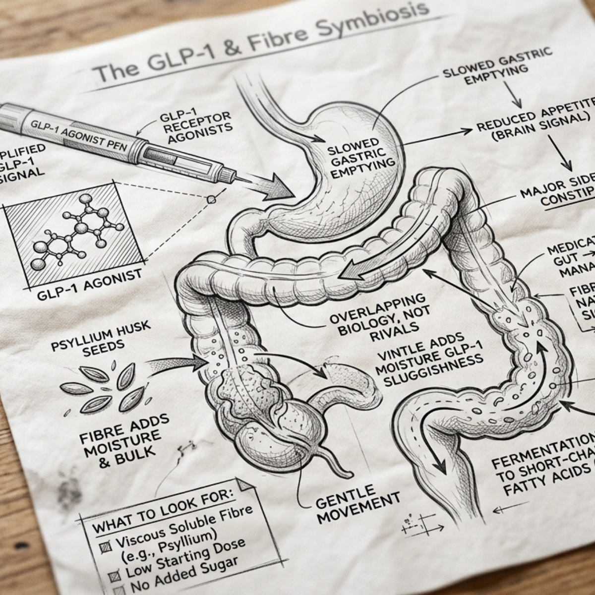 Fibre in the GLP-1 Era: Appetite, Satiety, and the Constipation Side Effect