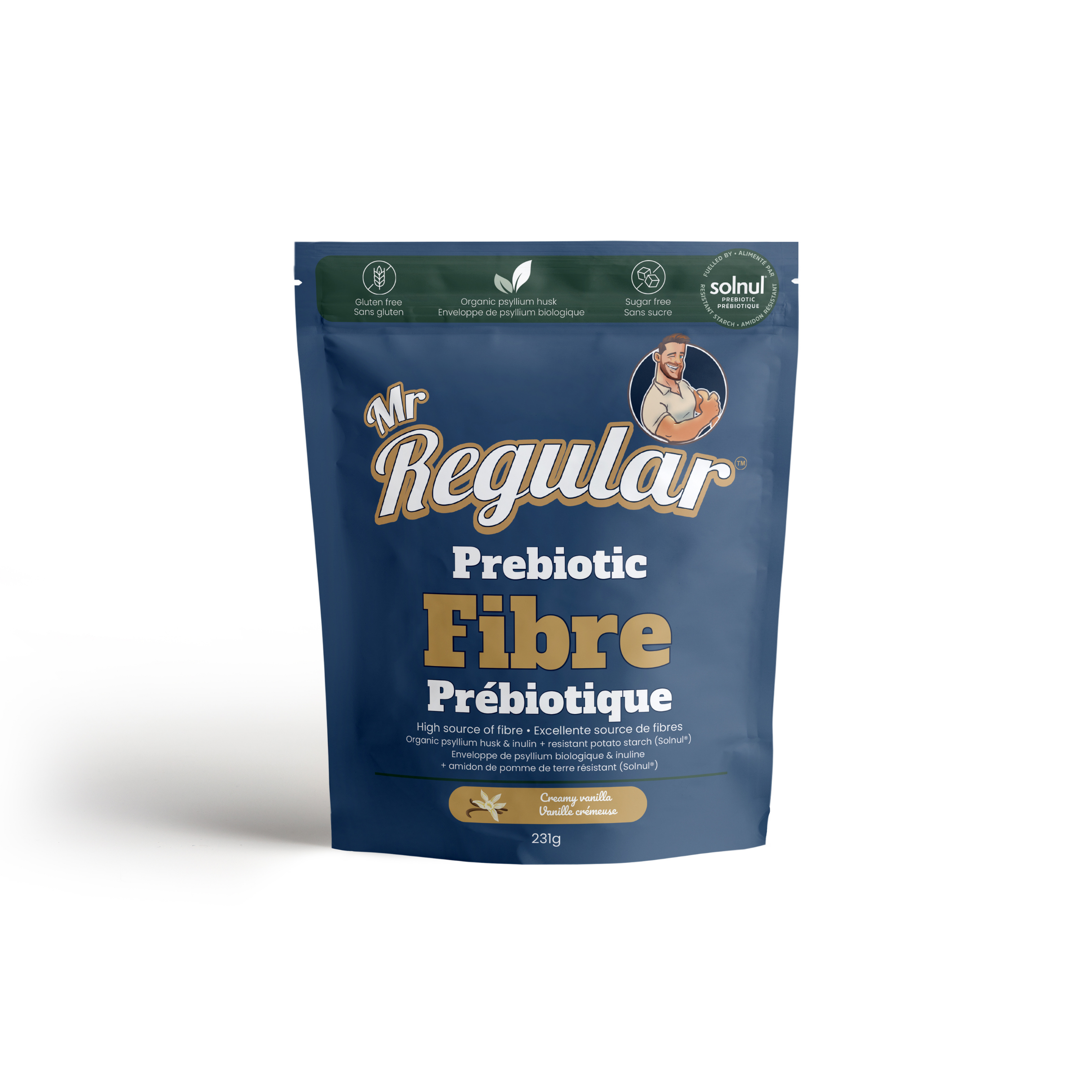 Mr. Regular™ Prebiotic Fibre, Creamy Vanilla. For gut balance & long-term support
