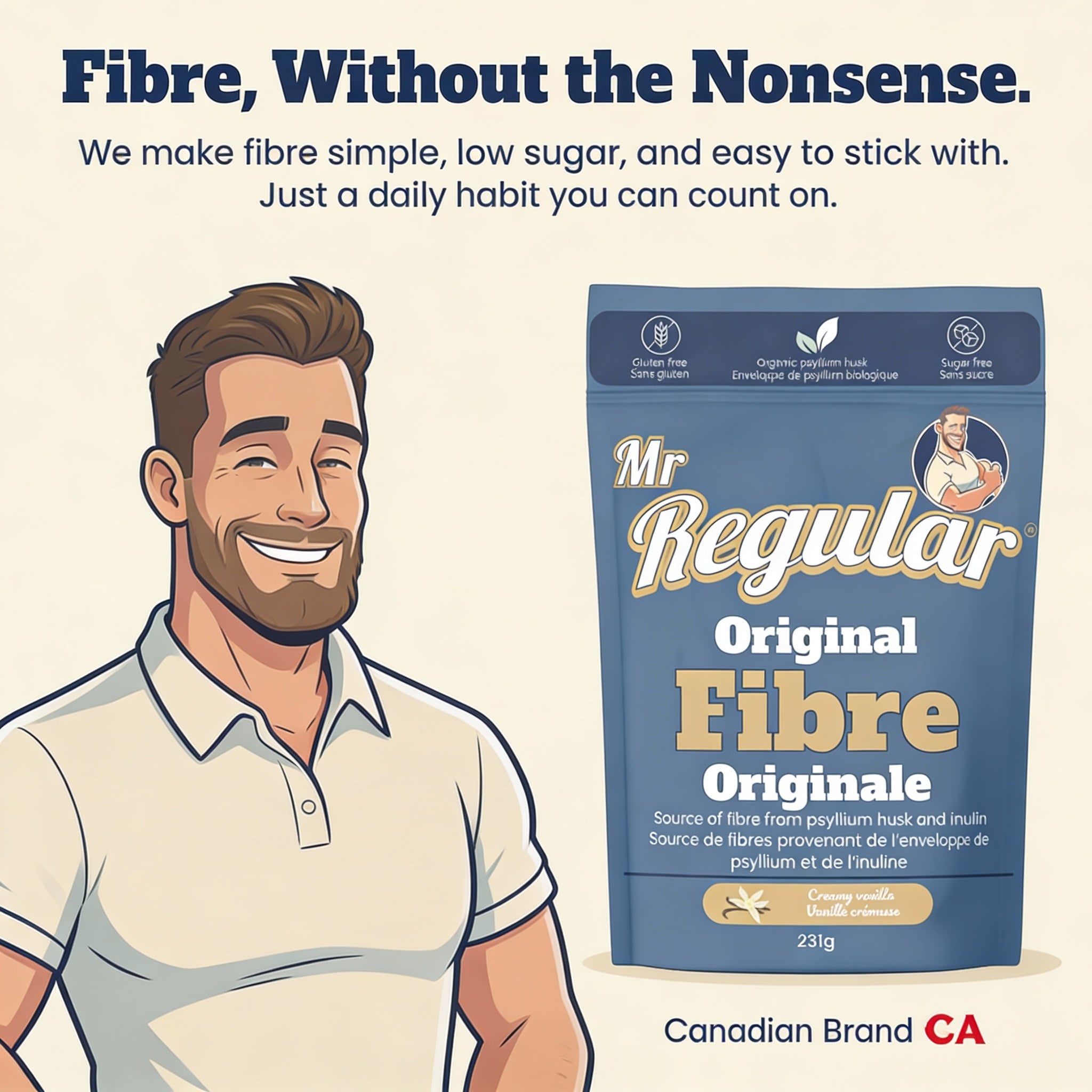 Original Fibre Blend-Creamy Vanilla-33 doses